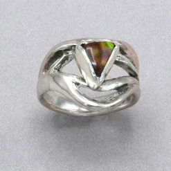 Jim Kelly Fire Agate Ring