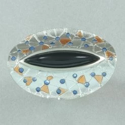 Rings Daniel Vior Citos Ring - Onyx And Blue And Orange Enamel