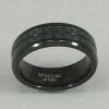 Inox Men's Carbon Fiber Black Ring 2 Inox Men's Carbon Fiber Black Ring