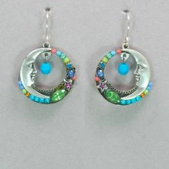 Firefly Celestial Moon Earrings