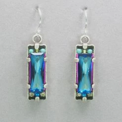 Firefly Rectangular Crystal Earrings