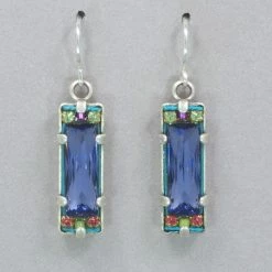 Firefly Rectangular Crystal Earrings