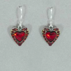 Firefly Crystal Heart Earrings
