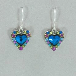 Firefly Crystal Heart Earrings