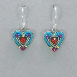 Firefly Heart Within A Heart Earring Earrings