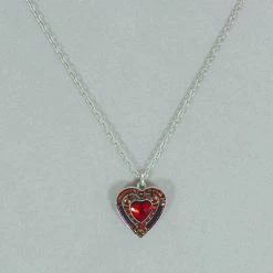 Firefly Crystal Heart Pendant Necklace