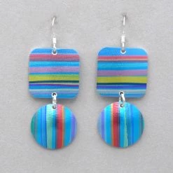 Hazel Atkinson Square And Circle Earrings