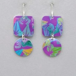 Hazel Atkinson Square And Circle Earrings