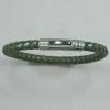 Italgem Steel Italgem Green Leather With Stainless Steel Bracelet Bracelets 1 Italgem Steel Italgem Green Leather With Stainless Steel Bracelet Bracelets