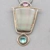 Rainbow Bridge Jewelers Tourmaline Matrix Silver And Gold Pendant Pendants 1 Rainbow Bridge Jewelers Tourmaline Matrix Silver And Gold Pendant Pendants