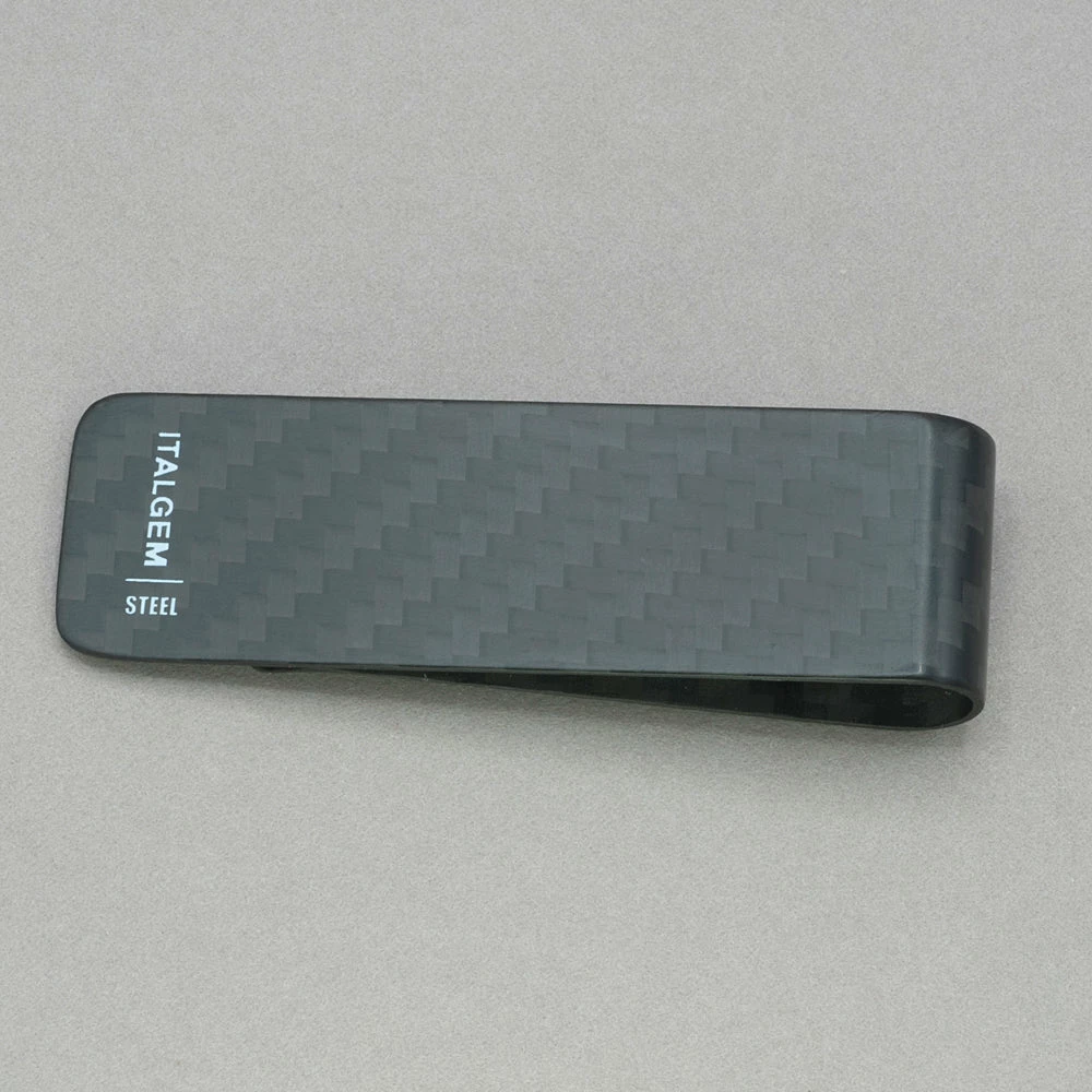 Italgem Steel Italgem Small Black 3k Carbon Fiber Money Clip 3 Italgem Steel Italgem Small Black 3k Carbon Fiber Money Clip