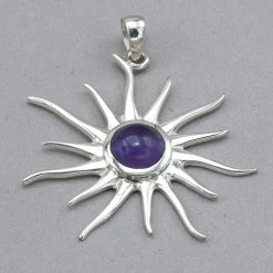 Sammasati Pendants Amethyst Sunburst Pendant