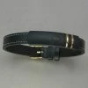 Italgem Steel Bracelets Italgem Black Leather Carbon Mokune Bracelet