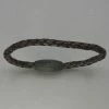 Italgem Steel Italgem Antique Brown Leather Bracelet