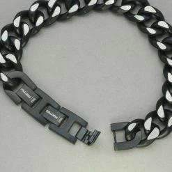 Italgem Steel Bracelets Italgem Black IP Stainless Steel Chain Bracelet