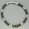 Italgem Steel Italgem Black Beaded Bracelet Bracelets