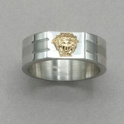 Italgem Steel Italgem Lion Head Ring Rings