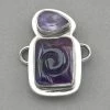 Tabra Double Amethyst Charm