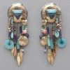 Tabra Vintage Amazonite And 14k Gold Fill Earrings