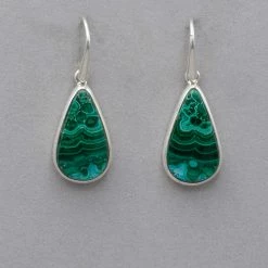 Sammasati Malachite Azurite Drop Earrings