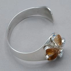 Bracelets Lilly Barrack Citrine & CZ Cuff Bracelet