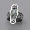 Rings Tabra Moonstone And Garnet Ring