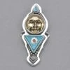 Tabra Bronze And Turquoise Inlay Charm Charms 2 Tabra Bronze And Turquoise Inlay Charm Charms