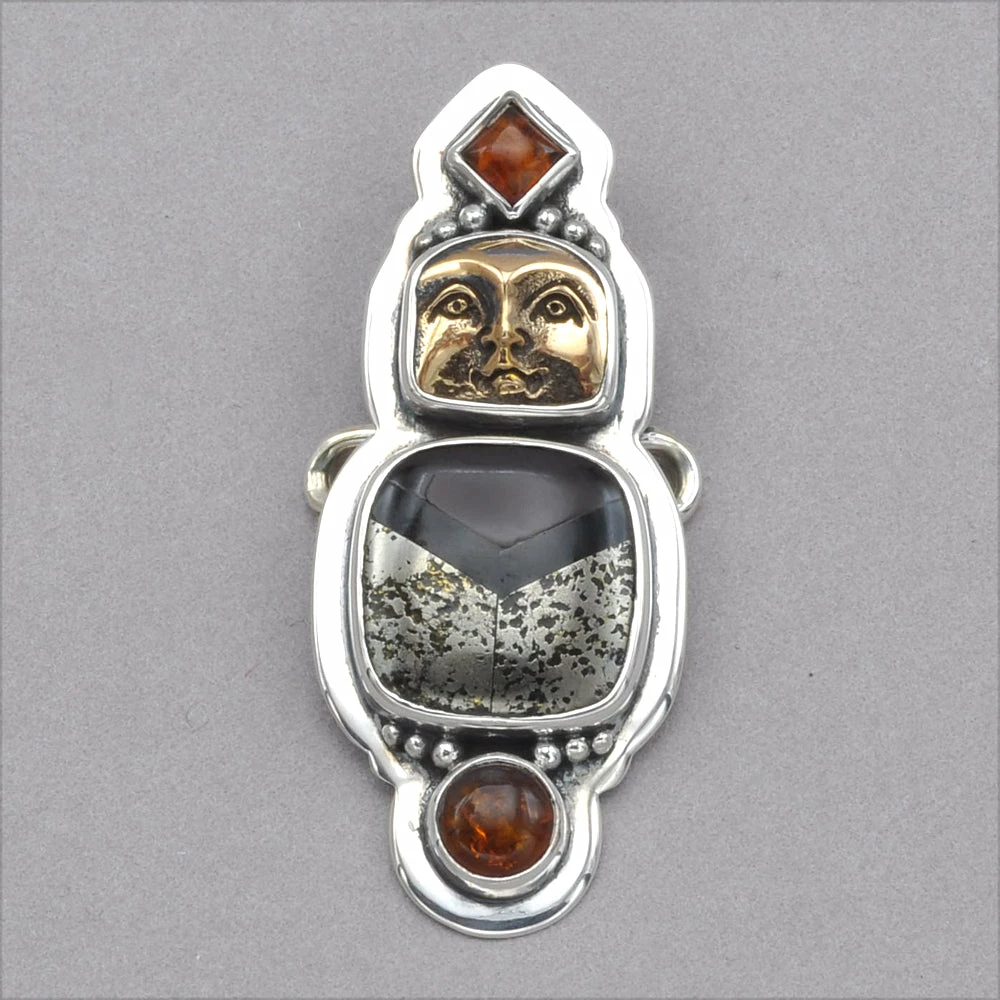 Tabra Pyrite Carnelian And Onyx Inlay Charm Charms 3 Tabra Pyrite Carnelian And Onyx Inlay Charm Charms