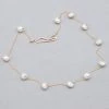 Delisch Necklaces Floating Pearls Delicate Necklace 14k Gold Fill Chain