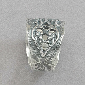 Rings David Tishbi Oxidized Sterling Silver Filigree Ring 4 Rings David Tishbi Oxidized Sterling Silver Filigree Ring