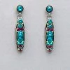 Firefly Sparkle Long Oval Post Earrings