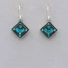 Firefly Architectural Small Diamond Shape Earrings
