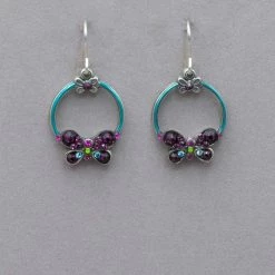 Firefly Sparkle Hoop Butterfly Earrings