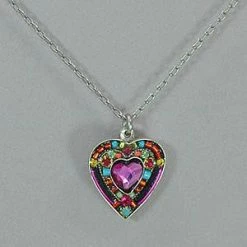 Firefly Crystal Heart Pendant Necklace 9 Firefly Crystal Heart Pendant Necklace