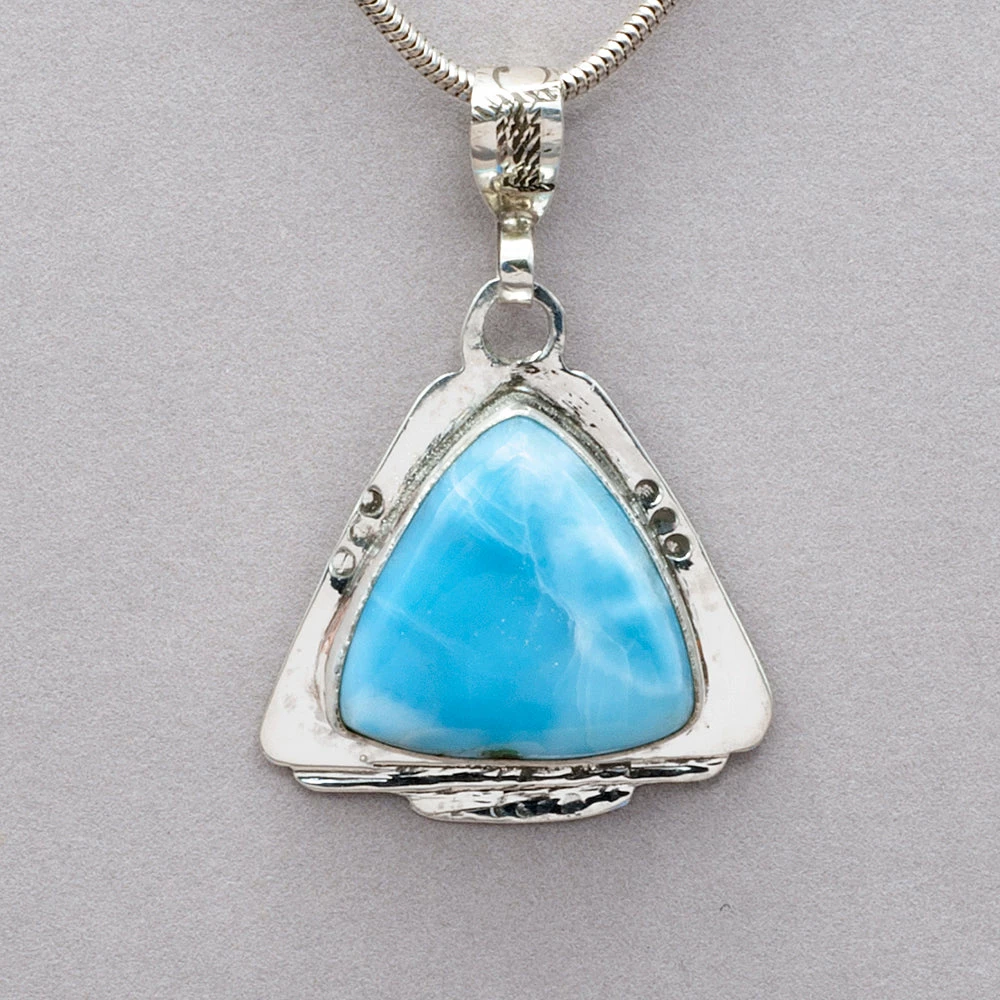 Jim Kelly Larimar Pendant 3 Jim Kelly Larimar Pendant