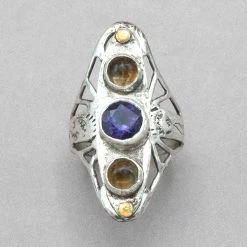 Jim Kelly Amethyst And Citrine Ring