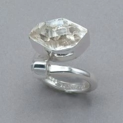 Rings Lilly Barrack Herkimer Diamond And CZ Sterling Silver Ring