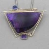 Rainbow Bridge Jewelers Sugilite Amethyst And Tanzanite Silver And Gold Pendant 2 Rainbow Bridge Jewelers Sugilite Amethyst And Tanzanite Silver And Gold Pendant