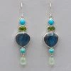 Mystical Madness Labradorite Turquoise And Peridot Earrings