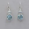 Mystical Madness Rainbow Moonstone And Blue Topaz Earrings 1 Mystical Madness Rainbow Moonstone And Blue Topaz Earrings