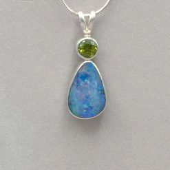 Mystical Madness Peridot And Opal Pendant