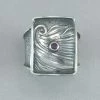 Tabra Embossed Sterling Silver And Ruby Ring 2 Tabra Embossed Sterling Silver And Ruby Ring