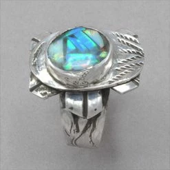 Jim Kelly Mosaic Opal Ring