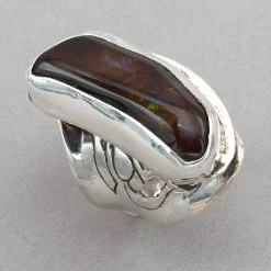 Jim Kelly Freeform Fire Agate Rings