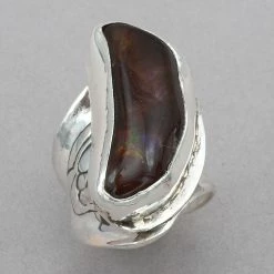 Jim Kelly Freeform Fire Agate Rings