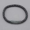 Italgem Steel Bracelets Italgem Antique Grey Leather Bracelet 1 Italgem Steel Bracelets Italgem Antique Grey Leather Bracelet