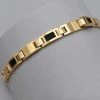 Italgem Steel Italgem Gold Stainless Steel Cable Link Bracelet
