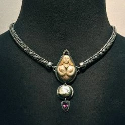 Necklaces Tabra Sterling Silver Half Round Connector Necklace Chain CNK03