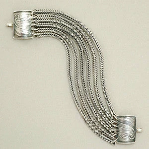 Tabra Sterling Silver Connector Bracelet Chain CBR30 3 Tabra Sterling Silver Connector Bracelet Chain CBR30