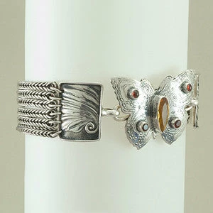 Tabra Sterling Silver Connector Bracelet Chain CBR30 4 Tabra Sterling Silver Connector Bracelet Chain CBR30